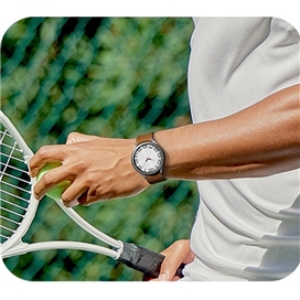 بند ساعت چرمی Hybrid Eco 20mm S/M سامسونگ مدل ET-SHR95