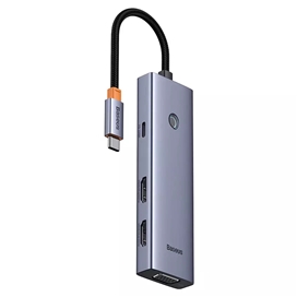 هاب هفت پورت تایپ سی بیسوس Baseus 7 in 1 Triple-Display Hub BS-OH117