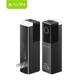 پاوربانک 5000 و شارژر دیواری باوین Bavin PC1053 توان 22.5 وات