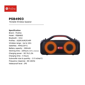 اسپیکر پرتابل پرووان مدل PSB4903