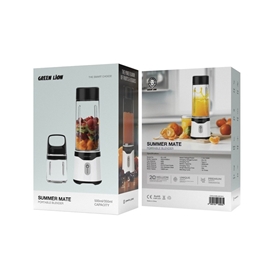 مخلوط کن قابل حمل گرین لاین Green Lion Summer Mate Portable Blender GNSUMBLBKWH ظرفیت 500 میلی لیتر