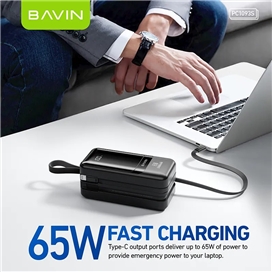 پاوربانک 20000 باوین Bavin PC1093S Fast Charge توان 65 وات