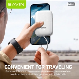 پاوربانک 10000 باوین Bavin PC1090 Bidirectional توان 22.5 وات