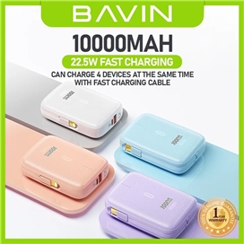 پاوربانک 10000 باوین Bavin PC1090 Bidirectional توان 22.5 وات
