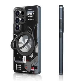 قاب مگسیف برند یانگکیت مدل Youngkit cyber punk 360° magsafe stand مناسب برای Samsung Galaxy S25 Ultra