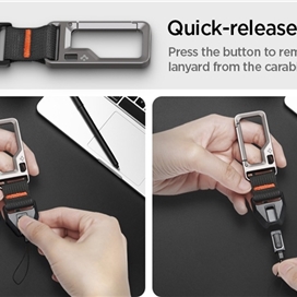 بند نگهدارنده اسپیگن مدل AirPods Pro 2 Lanyard Carabiner