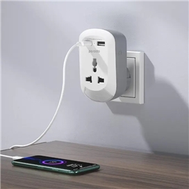 مبدل برق و شارژر پرودو Porodo Universal AC Socket EU Plug Adapter​ PD-MSACEU