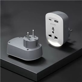 مبدل برق و شارژر پرودو Porodo Universal AC Socket EU Plug Adapter​ PD-MSACEU