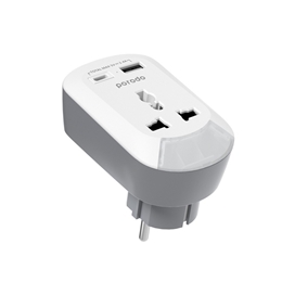 مبدل برق و شارژر پرودو Porodo Universal AC Socket EU Plug Adapter​ PD-MSACEU