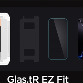 گلس آیفون 16 پرو اسپیگن iPhone 16 Pro Screen Protector Glas.tR EZ Fit HD همراه با ابزار نصب