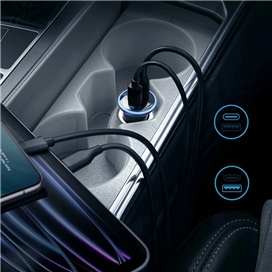 شارژر فندکی 52.5 وات 2 پورت انکر مدل A2735