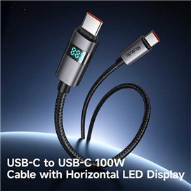 کابل شارژ دوسر تایپ سی 100 وات با نمایشگر مک دودو Mcdodo CA-5610 100W USB-C to USB-C Cable