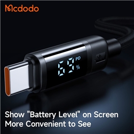 کابل دو سر تایپ سی 60 وات 1.2 متر مک دودو Mcdodo Battery Level Visible Cable CA-5780