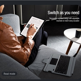 کیف کلاسوری کیبورد دار نیلکین مدل Bumper Combo Backlit Keyboard مناسب برای تبلت اپل Apple iPad Pro 11 2024