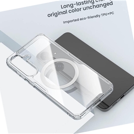 کاور نیلکین مدل Nature TPU Pro Magnetic مناسب برای گوشی موبایل سامسونگ Galaxy S25