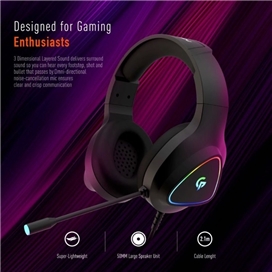 هدست گیمینگ پرودو Gaming Headphone HD Sound with RGB PDX414