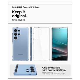 قاب برند اسپیگن مدل Spigen Crystal Hybrid مناسب برای Samsung Galaxy S25 Ultra