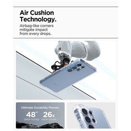 قاب برند اسپیگن مدل Spigen Crystal Hybrid مناسب برای Samsung Galaxy S25 Ultra