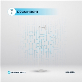 استند و نگهدارنده فلزی موبایل و تبلت پاورولوژی Powerology Multi-Joint Floor Stand Metal Base Phone & Tablet PTBS170WH