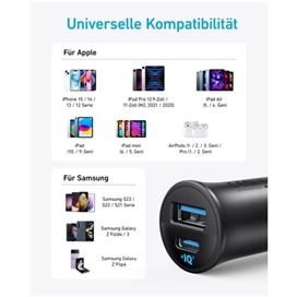 شارژر فندکی 30 وات 2 پورت انکر مدل A2741