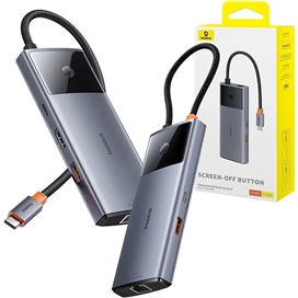 هاب تایپ سی 6 پورت بیسوس Baseus Metal Gleam Series II Hub BS-OH099