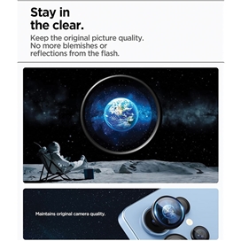 محافظ لنز دوربین اسپیگن مدل EZ Fit Optik Pro HD برای Galaxy S25 Ultra