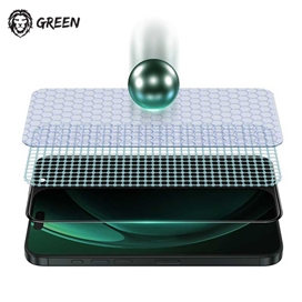 گلس حریم شخصی تمام صفحه گرین لاین آیفون Green Lion Diego Pet Privacy iPhone 16 Pro Max