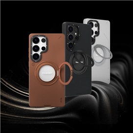 قاب یانگ کیت Youngkit Leather 360° Rotation Ring Stand Case Magsafe Samsung مناسب برای Galaxy S24 Ultra