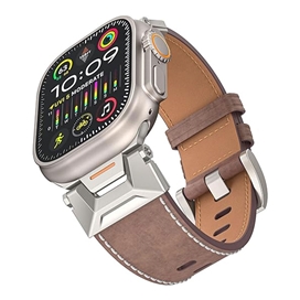 بند چرمی G-Tech Vintage Leather برای اپل واچ (44/45/46/49mm)