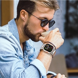 بند چرمی G-Tech Vintage Leather برای اپل واچ (44/45/46/49mm)