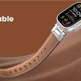 بند چرمی G-Tech Vintage Leather برای اپل واچ (44/45/46/49mm)