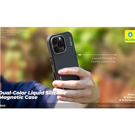 قاب برند بلوئو مدل Blueo DUAL-COLOR LIQUID SILICONE مناسب برای Apple iPhone 15 Pro