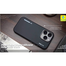 قاب برند بلوئو مدل Blueo DUAL-COLOR LIQUID SILICONE مناسب برای Apple iPhone 15 Pro