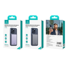 پاوربانک وایرلس 5000 مگنتی یوسمز USAMS CD220 توان 20 وات