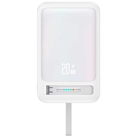 پاوربانک وایرلس 10000 مگنتی یوسمز USAMS CD219 توان 20 وات همراه با کابل متصل