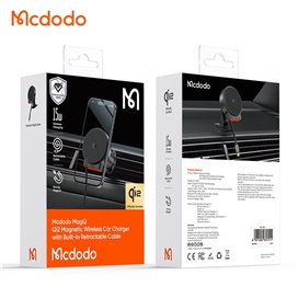 هولدر وایرلس رو داشبوردی و دریچه کولری مک دودو Mcdodo MagQ Qi2 Magnetic Wireless Car Charger CH-0090