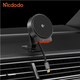 هولدر وایرلس رو داشبوردی و دریچه کولری مک دودو Mcdodo MagQ Qi2 Magnetic Wireless Car Charger CH-0090