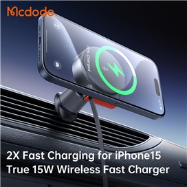 هولدر وایرلس رو داشبوردی و دریچه کولری مک دودو Mcdodo MagQ Qi2 Magnetic Wireless Car Charger CH-0090