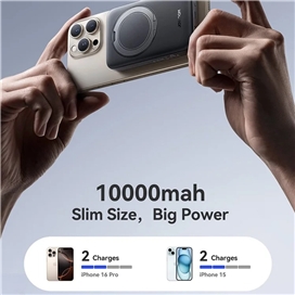 پاوربانک وایرلس مگنتی 10000 جویروم Joyroom 22.5W Magnetic Wireless Power Bank JR-PBM12