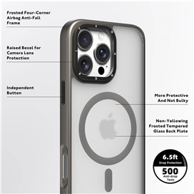 قاب یانگکیت Youngkit Gemstone Back+soft frame case iphone مناسب برای Apple iPhone 16