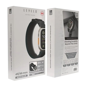 بند اپل واچ 44/49 Levelo Rove Nylon Watch Strap With Metal Buckle