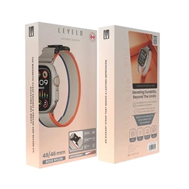 بند اپل واچ 44/49 Levelo Rove Nylon Watch Strap With Metal Buckle