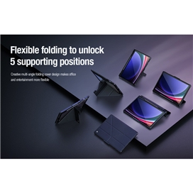 کیف کلاسوری نیلکین مدل Camshield Bumper Flip Folding مناسب برای تبلت سامسونگ Galaxy Tab S10 Plus