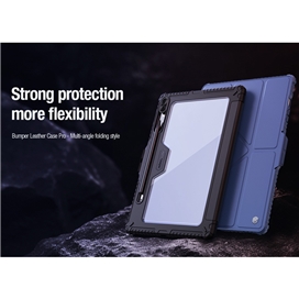 کیف کلاسوری نیلکین مدل Camshield Bumper Flip Folding مناسب برای تبلت سامسونگ Galaxy Tab S10 Plus