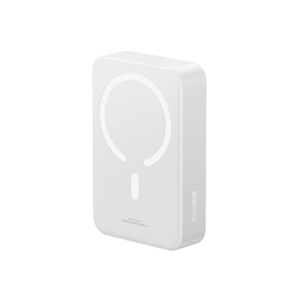 پاوربانک وایرلس مگنتی 10000 با کابل لایتنینگ بیسوس Baseus Magnetic mini 20W Power Bank PPCXM10I