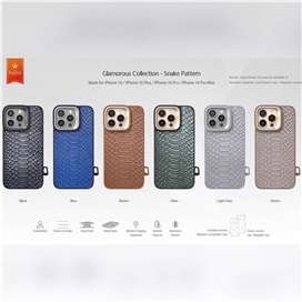 قاب مگ سیف برند کجسا Kajsa مدل Snake Magsafe مناسب برای Apple iPhone 16