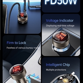 شارژر فندکی اوی Awei C-859 توان 30 وات