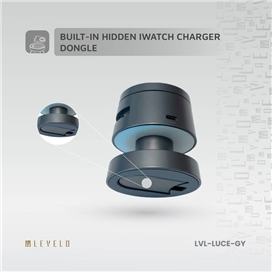 شارژر وایرلس رومیزی 4 کاره لولو Levelo Luce 4in1 Wireless Charger LVL-LUCE