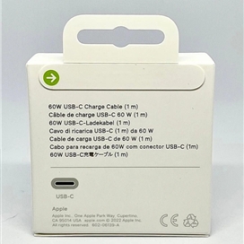 کابل شارژ 1 متری 60 وات USB-C به USB-C اپل مدل MQKJ3FE