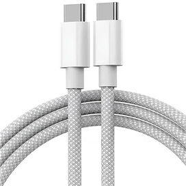 کابل شارژ 1 متری 60 وات USB-C به USB-C اپل مدل MQKJ3FE